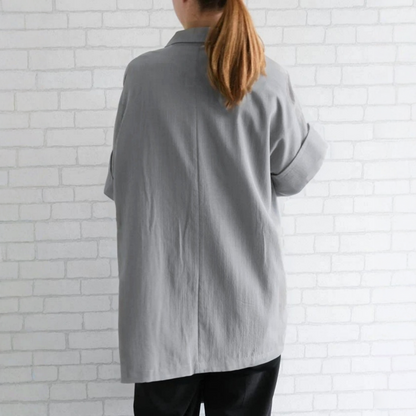 期間限定⭐️60%OFF【アウター】リネン風 ゆったり シャツ ジャケット  【JZシリーズ】