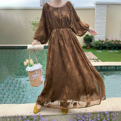 【ワンピース】5カラー 柔らかい雰囲気 2WAY 着痩せ効果 おしゃれな長袖ワンピース