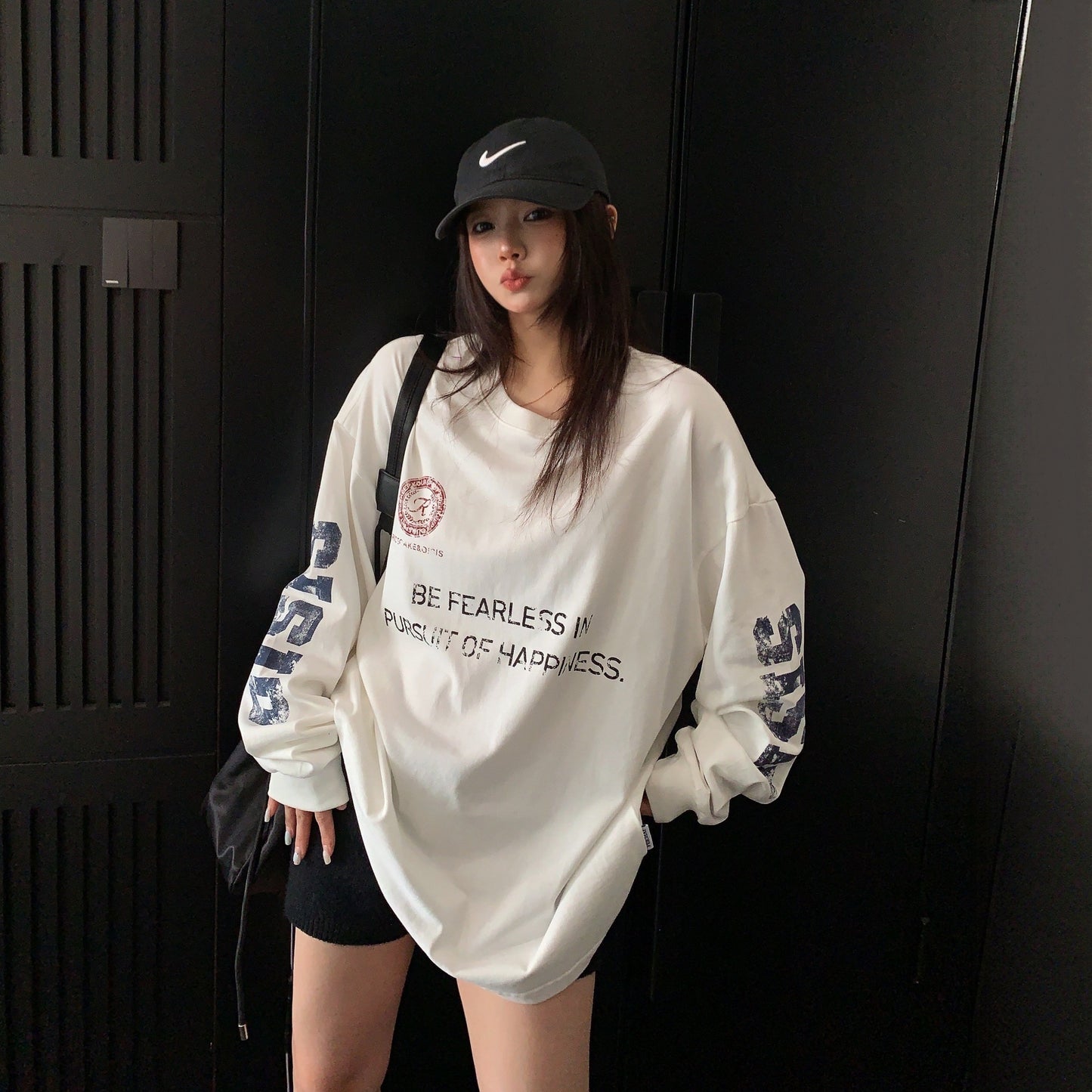 【トップス】ゆったり アメカジ ヴィンテージ加工  ロゴプリント Ｔシャツ 【FCシリーズ】