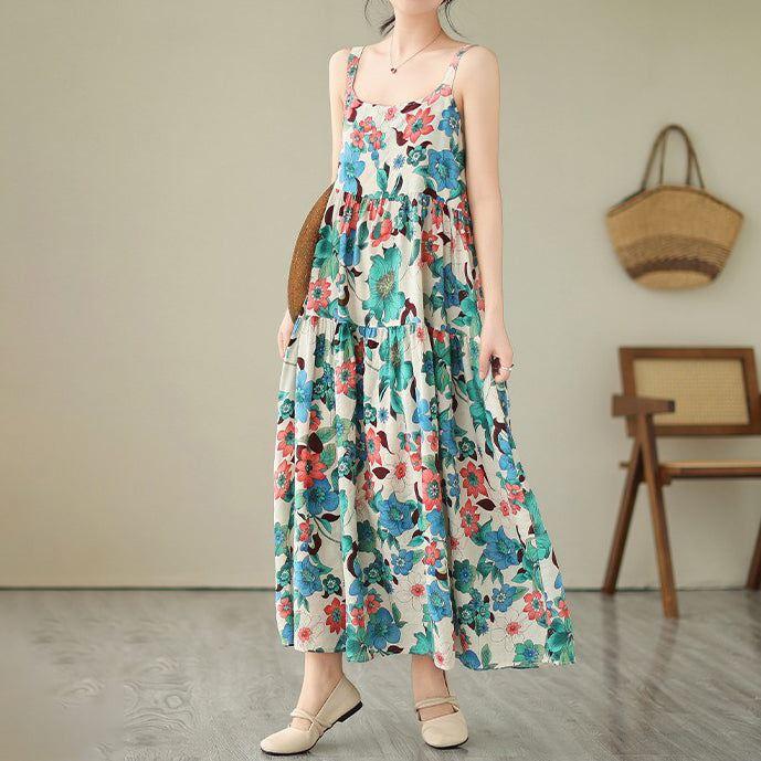 【ワンピース】大人可愛いフレアキャミワンピ｜大きいサイズ対応 ノースリーブワンピース【SHシリーズ】