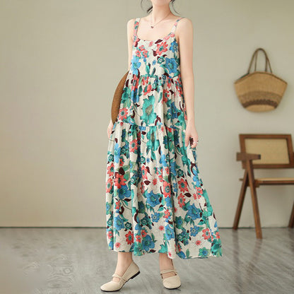 【ワンピース】大人可愛いフレアキャミワンピ｜大きいサイズ対応 ノースリーブワンピース【SHシリーズ】