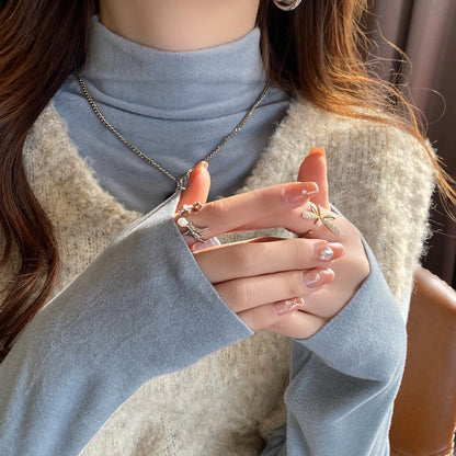 【トップス】🌈12色展開！ハーフタートルネックインナートップス 🏷️超万能 柔らかくて暖かい【JZシリーズ】