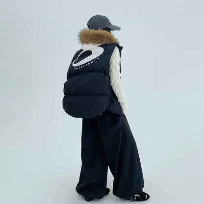 【トップス】厚手中綿ベスト アメカジ ショート丈 レディース【FCシリーズ】【10～13日発送】