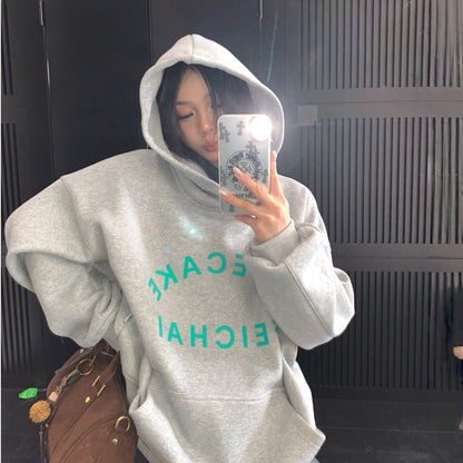 【トップス】裏起毛 春 秋 冬 立体プリント フード付き パーカー 【FCシリーズ】