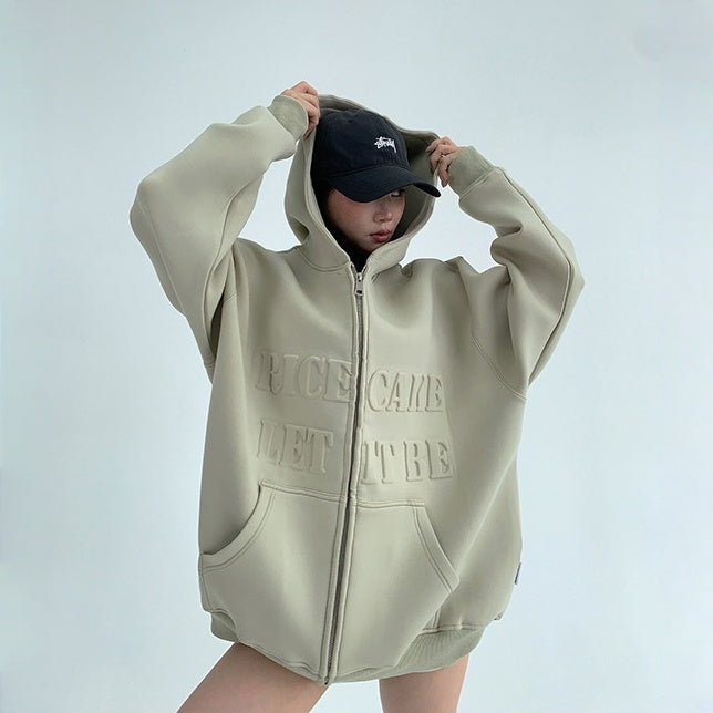 【アウター】春 秋 冬 リラックス感 3Dエンボス フード付き ジャケット 【FCシリーズ】