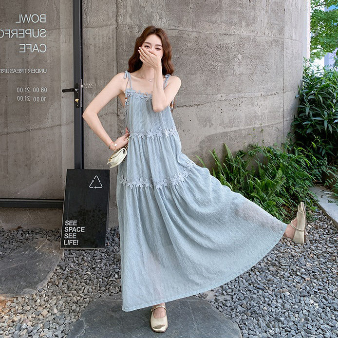 【ワンピース】フレンチ風 美しい 花柄 ノースリーブワンピース【SHシリーズ】