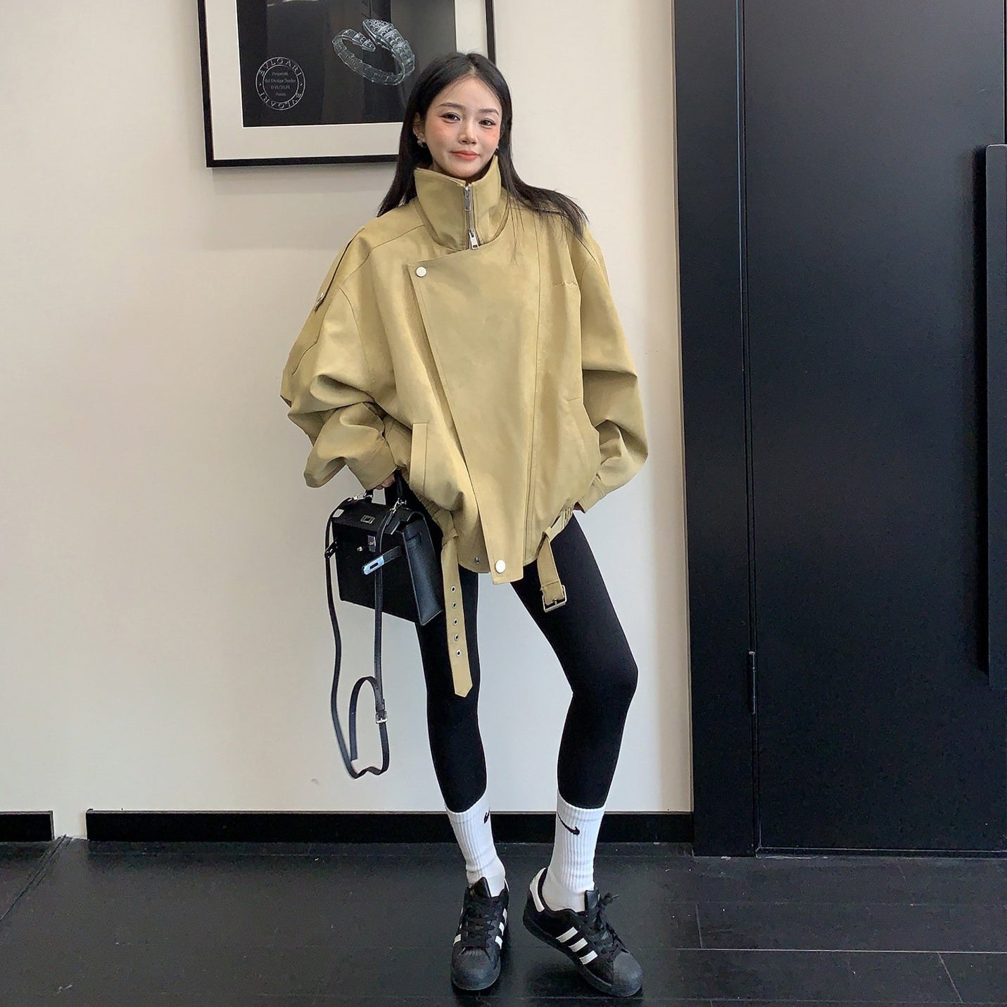 【アウター】フェイクレザー レトロ レトロ ジャケット 【FCシリーズ】