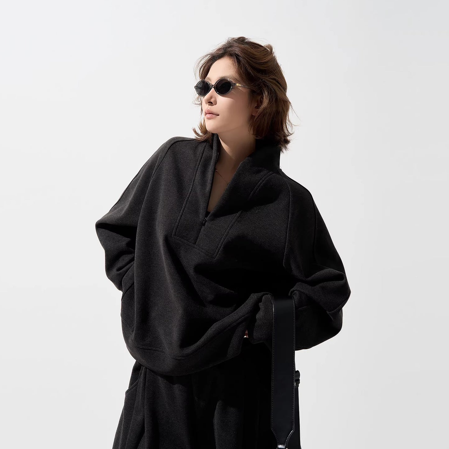 【単品注文】【セットアップ】裏起毛 スウェット＋パンツ 上下セット レディース 秋冬 韓国風 上品 ゆったり ルーズ カジュアル【FCシリーズ】