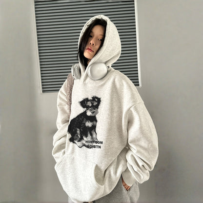 【トップス】oversize レトロ 合わせやすい 若見え  パーカー【FCシリーズ】