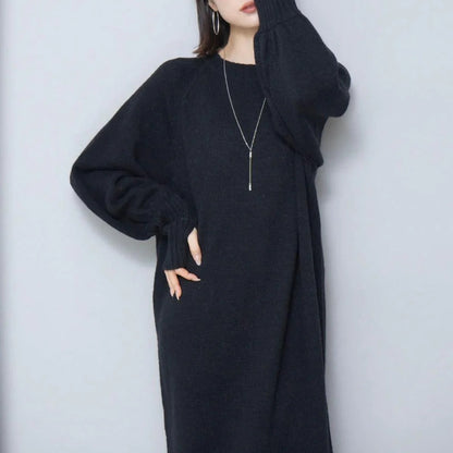 【24AW】【ワンピース】ゆるリラックス ニット 長袖 ワンピース