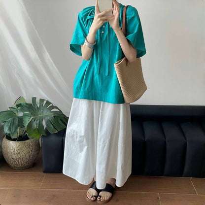 【トップス】夏 プルオーバー きれいめ ブラウス 【JZシリーズ】