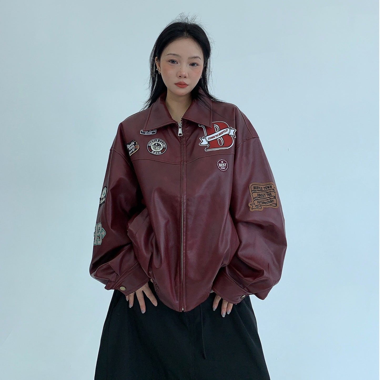 【アウター】春 秋 冬 アメリカン バーンスタイル 刺繍 ジャケット 【FCシリーズ】