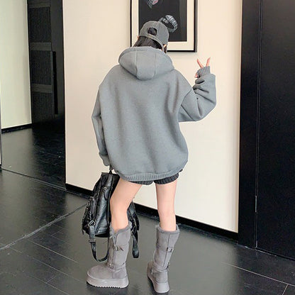 【アウター】🧸 重厚あったか裏ボア フード付き中綿ジャケット レディース 冬新作 綿入れコート【FCシリーズ】