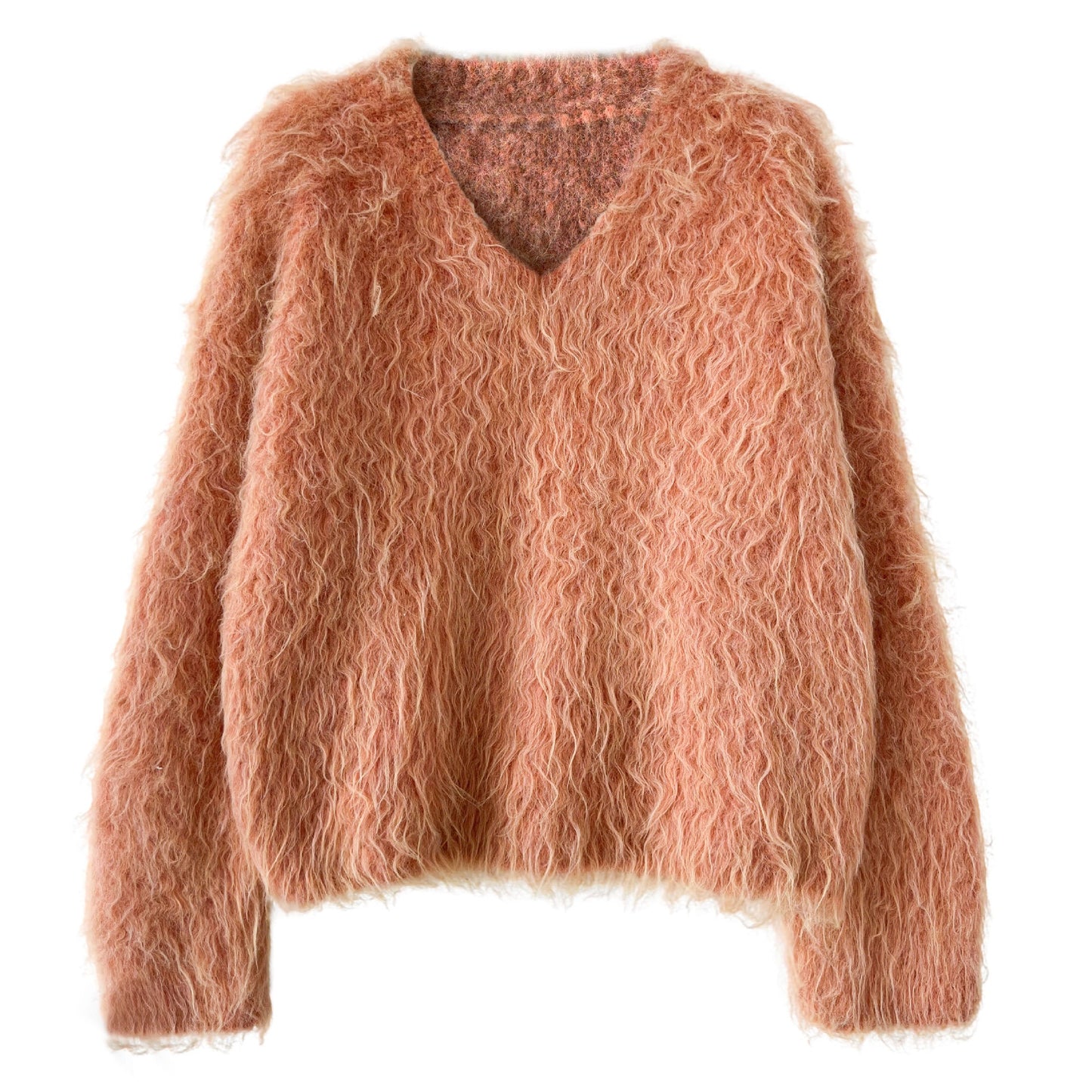 【トップス】もちもち 起毛 Vネック 春 秋 冬 リラックス感 セーター 【JZシリーズ】