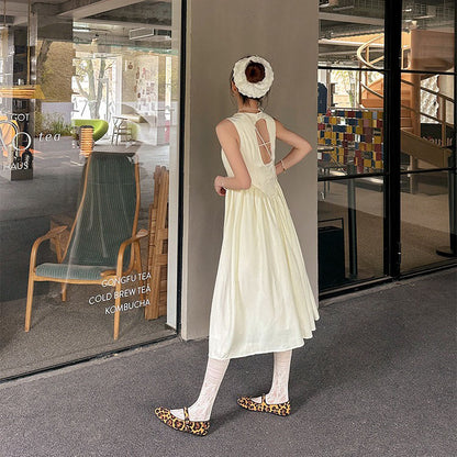 【シューズ】春夏新作 / ラウンドトゥ ワンストラップ ヒョウ柄 フラット マリージェン パンプス