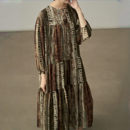 【ワンピース】春 秋 レトロ ルーズ エレガント 長袖 ワンピース 【SHシリーズ】