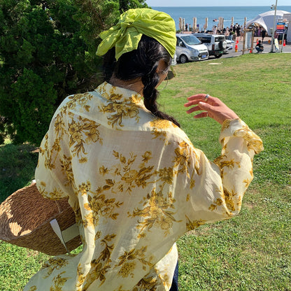 【トップス】春 秋 夏 ラミー ゆったり 長袖 シャツ 【SHシリーズ】