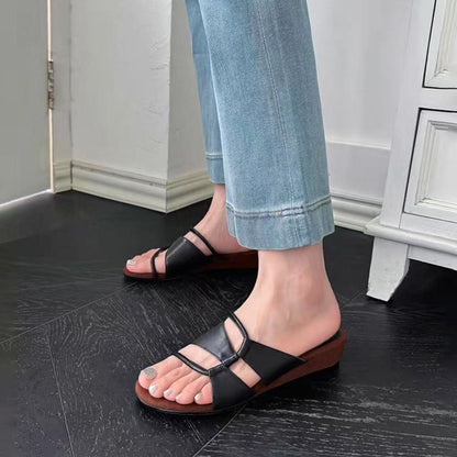 【シューズ】春夏新作 / オープントゥ 外履き 中ヒール スポーツサンダル