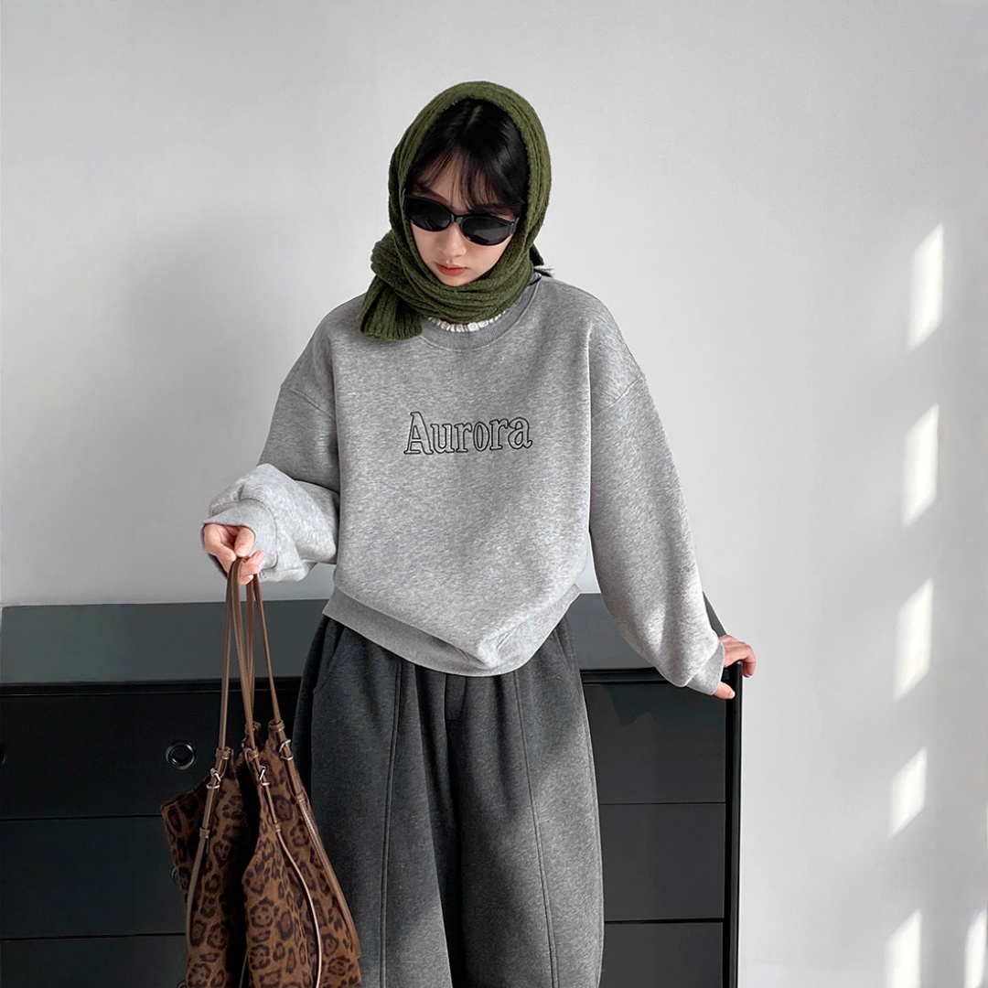 【トップス】厚手 裏起毛 レース飾り 春 秋 冬 刺繍 パーカー 【JZシリーズ】