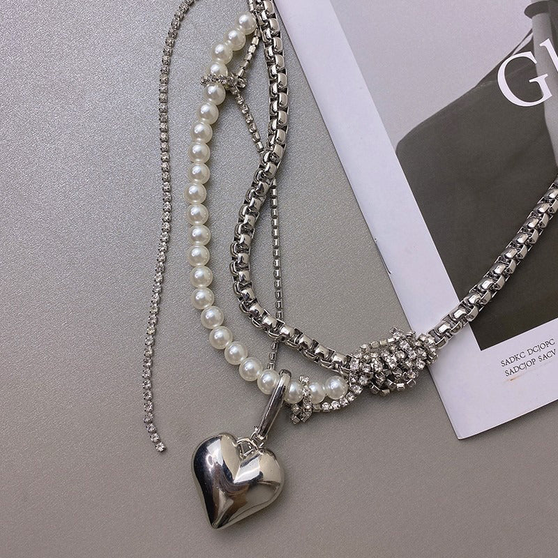 【🎁 B2G1｜先行スタート！】【グッズ】インスタ風 クール系 ネックレス レディース 二連ネックレス 重ね付け風 チョーカー アクセサリー