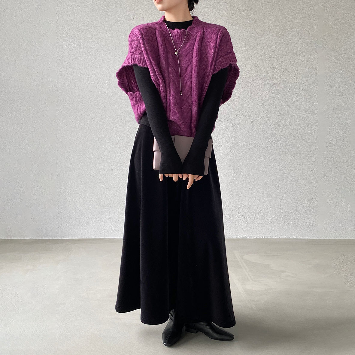 【ボトムス】❄️冬必須！あったかベロアスカート Aラインフレア レディース 高級感【JZシリーズ】