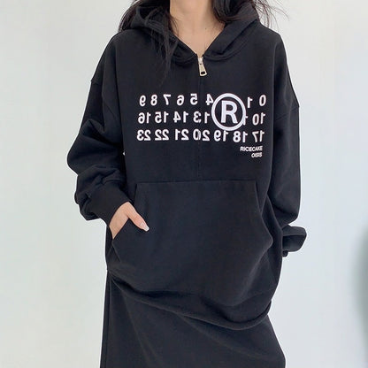 【アウター】春 秋 冬 厚手 オーバーシルエットハーフジップ フード付き パーカー ジャケット 【FCシリーズ】