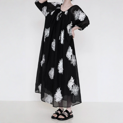 【ワンピース】テンセル 上品 ふんわり リラックス感 ロングワンピース 【SHシリーズ】