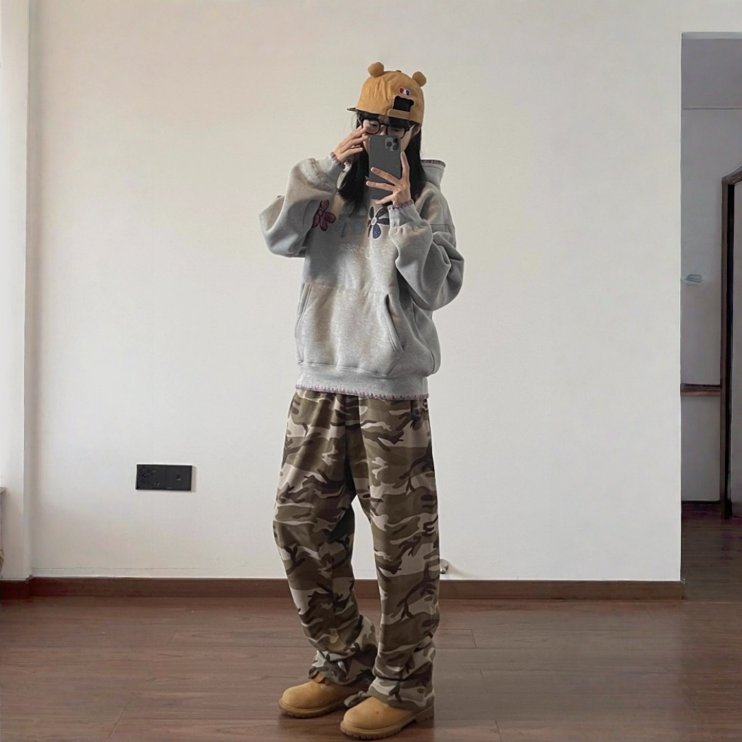 【60%OFF⭐️先行スタート！】【トップス】　アメリカンストリート 春 秋 冬 レトロ　フード付き パーカー 【FCシリーズ】