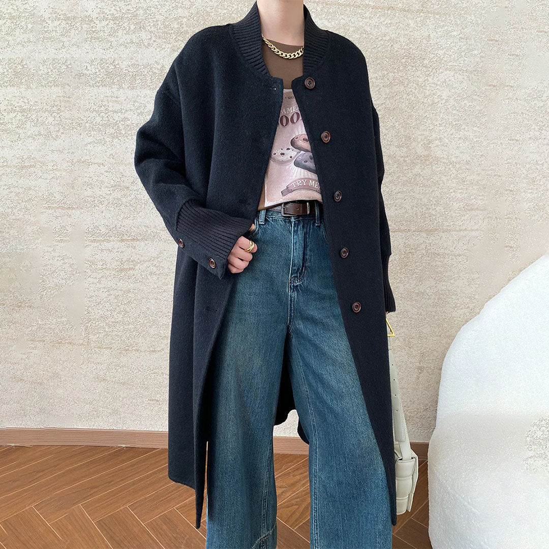 【24AW】【アウター】楽天人気アイテム スタンドネック ウール コート【SNシリーズ】