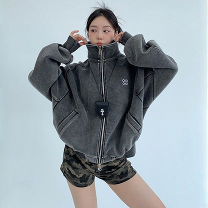 【アウター】春 秋 冬 ヴィンテージ加工 ショート丈 ジャケット 【FCシリーズ】