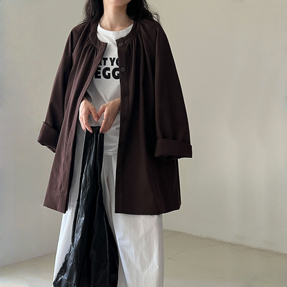 【アウター】春 秋 オーバーシルエット クラシック トレンチ コート 【JZシリーズ】