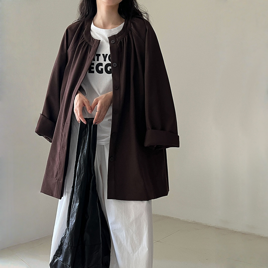 【アウター】春 秋 オーバーシルエット クラシック トレンチ コート 【JZシリーズ】