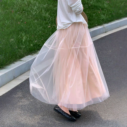 【ボトムス】バレエソング フェミニンでやさしい雰囲気 シアースカート 【JZシリーズ】