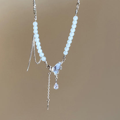 【🎁 B2G1｜先行スタート！】【グッズ】蝶モチーフ  ネックレス 女子向け 夏用 フェミニン 高級感 おしゃれ映え