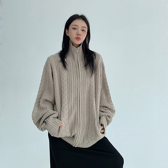 【トップス】レトロ 抜け感 個性的 ニット 【FCシリーズ】