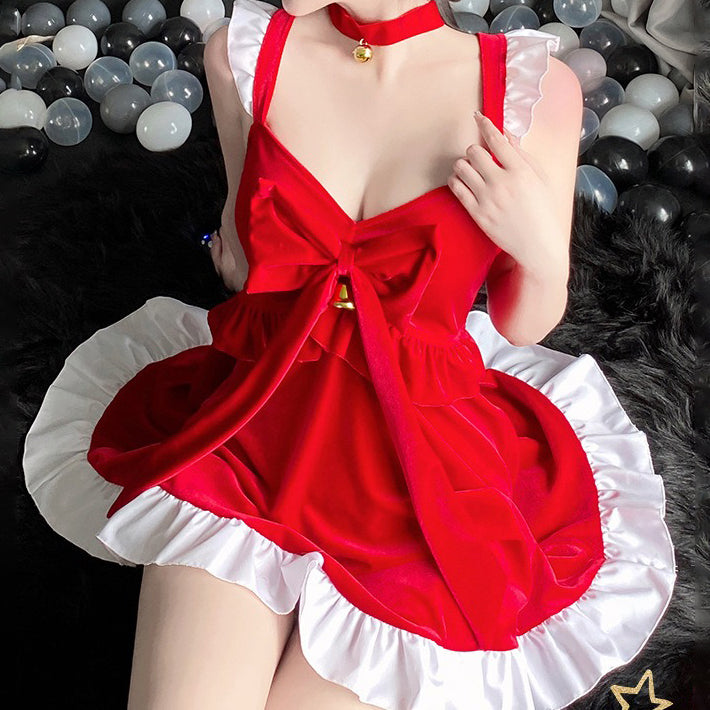 【クリスマス】新年コーデ可愛いプリンセスワンピースパーティー制服舞台クリスマス衣装