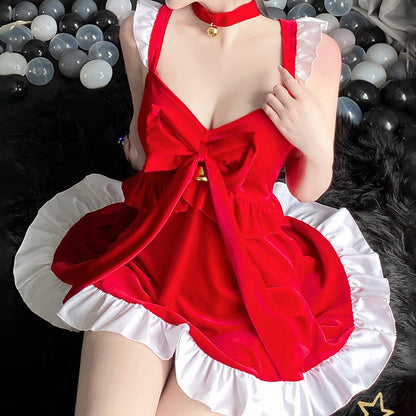 【クリスマス】新年コーデ可愛いプリンセスワンピースパーティー制服舞台クリスマス衣装