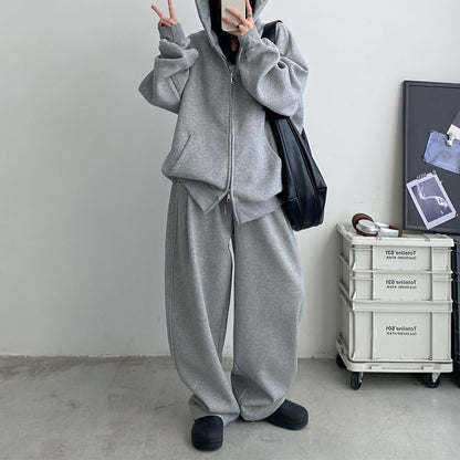 【24AW】【ボトムス】スポーツ ルーズ 無地 カジュアル パンツ