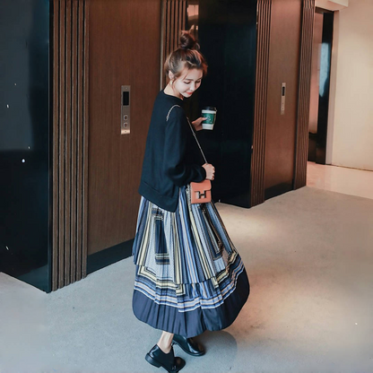 【ワンピース】春 秋 冬 エスニック風 ドッキング風 スウェット ワンピース 【SHシリーズ】