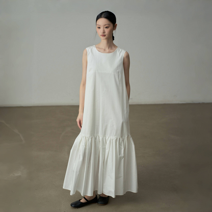 【ワンピース】夏 フレンチ風 クルーネック タンクワンピース 【JZシリーズ】