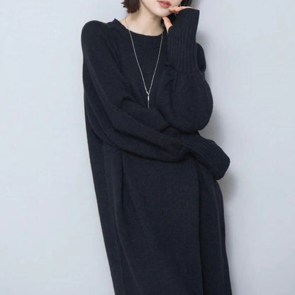 【24AW】【ワンピース】ゆるリラックス ニット 長袖 ワンピース