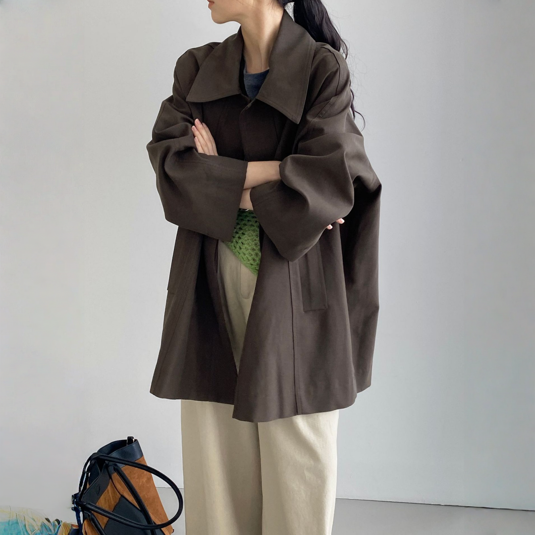 【アウター】春 秋 リラックス 上品  トレンチコート 【JZシリーズ】