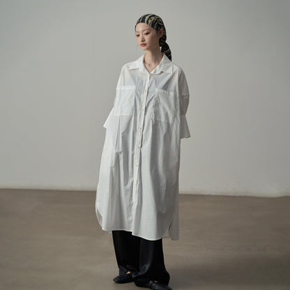 【ワンピース】オーバーサイズシャツワンピース レディース ゆったり UV対策 シャツワンピース 欧米風【JZシリーズ】