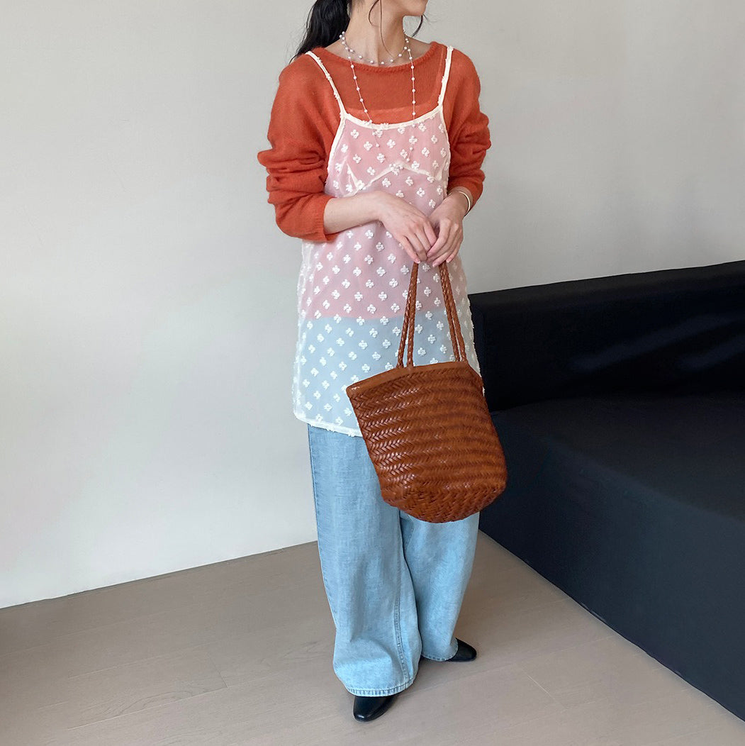 特価処分品｜数量限定！【トップス】重ね着風レース 花柄 キャミ・タンク 立体フラワーが映えるフェミニンアイテム【JZシリーズ】