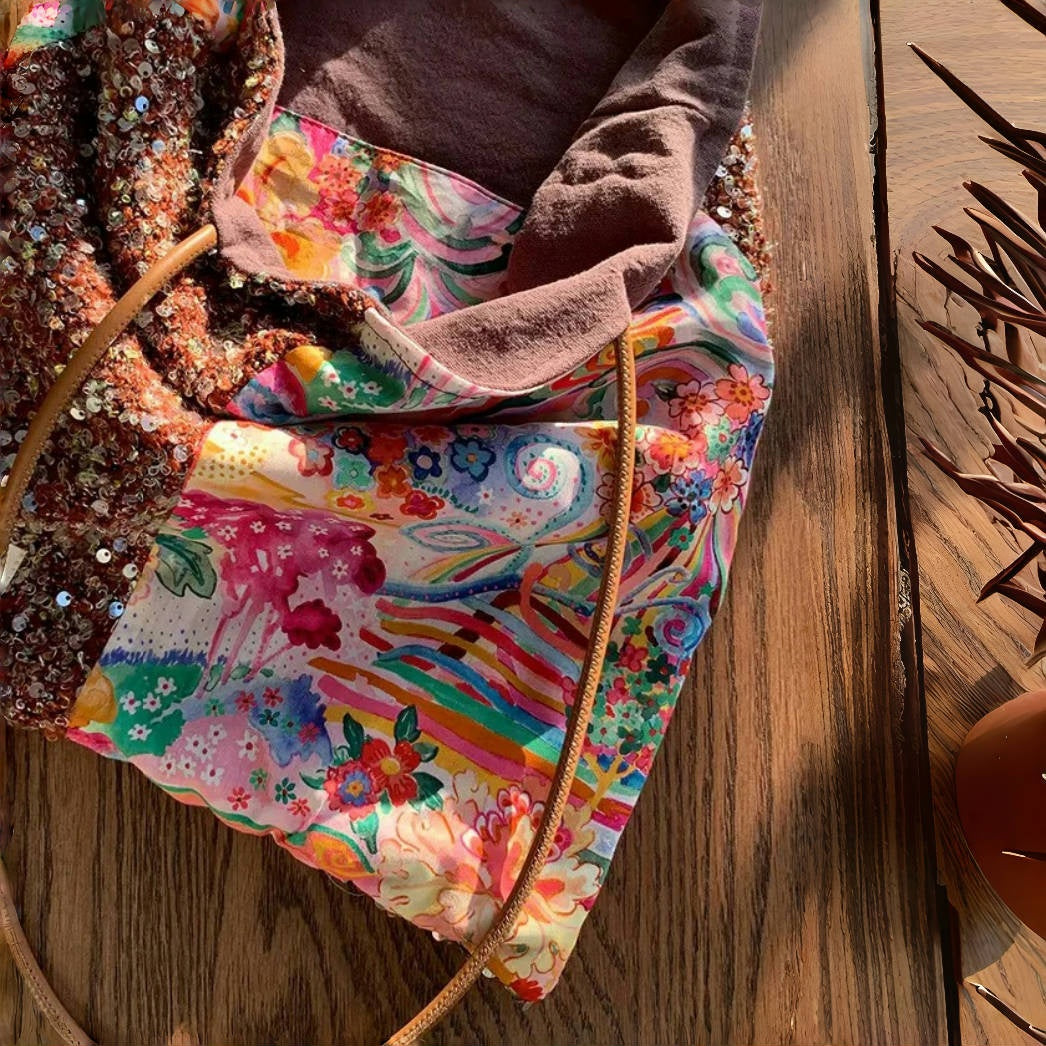 【バッグ】夏  キラキラ装飾 小众デザイン  ワンショルダー トートバッグ【SHシリーズ】