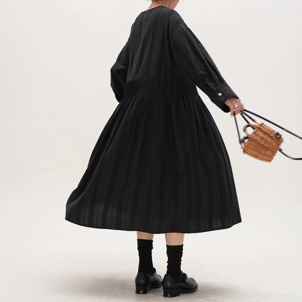 【ワンピース】春 秋 冬 クルーネック 長袖  ワンピース 【JZシリーズ】