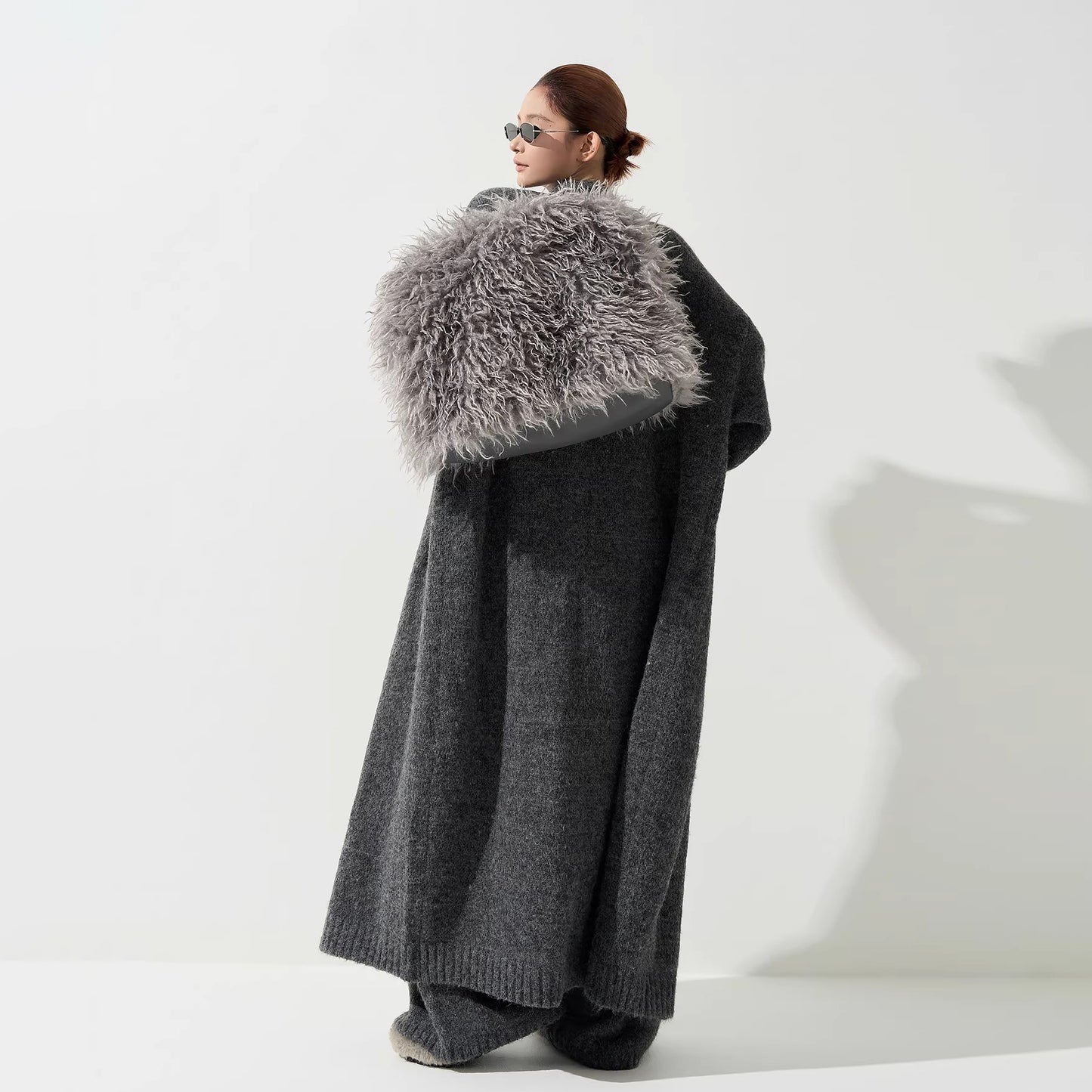 【アウター】ルーズ ニットカーディガン レディース 秋 韓国風 ゆったり もちもち【JZシリーズ】