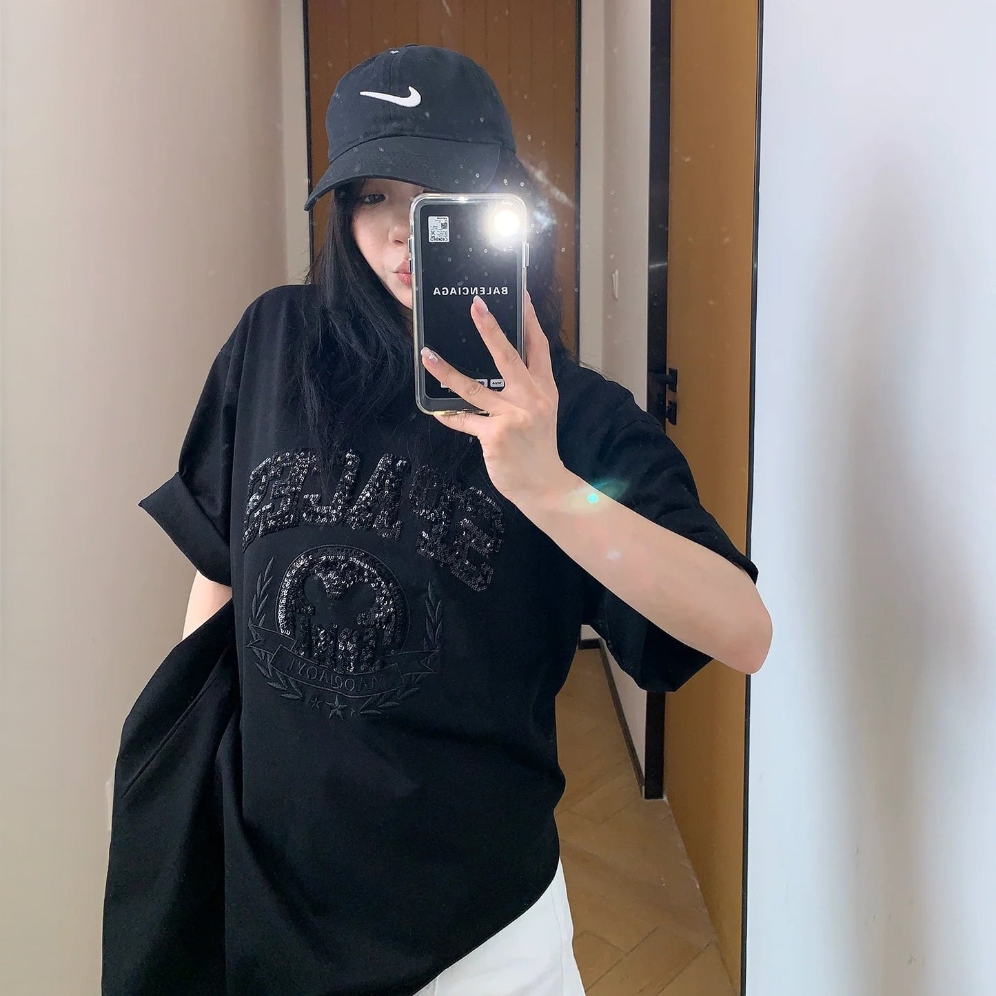 【トップス】夏 アメリカンテイスト ワッペン刺繍 コットン 半袖 Ｔシャツ 【FCシリーズ】