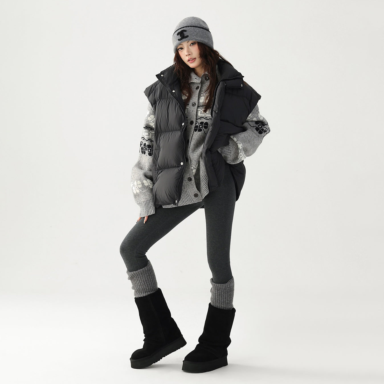 【ボトムス】✨パンツ見えレギンス♡裏起毛ハイウエスト美脚タイツ レディース 着瘦せ【FCシリーズ】