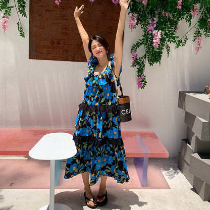 【ワンピース】人気レース ノースリーブワンピース｜ロールスリーブ×深Vネックの大人カジュアル長袖ドレス【SHシリーズ】